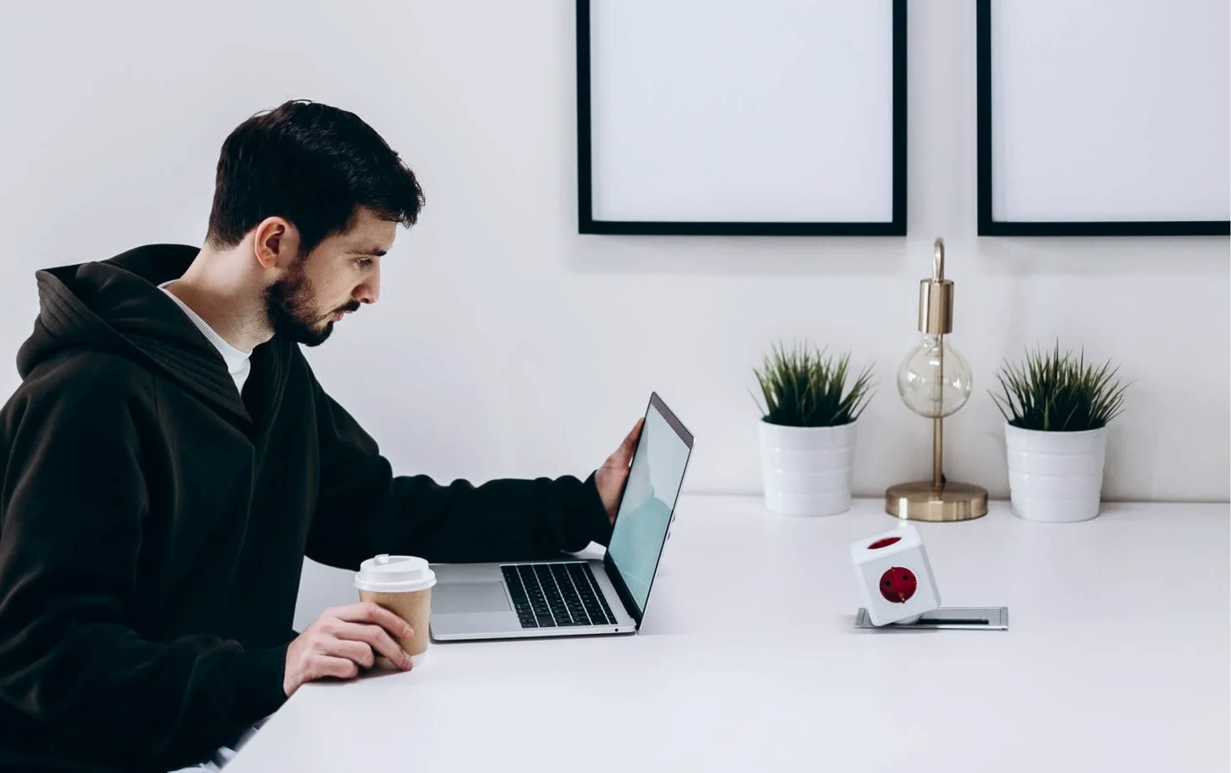 Person working